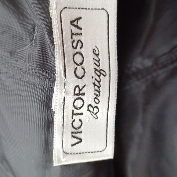 Victor Costa Strapless Satin Retro Striped Cocktail Dress NEW- Sz. 10 - Picture 3 of 9